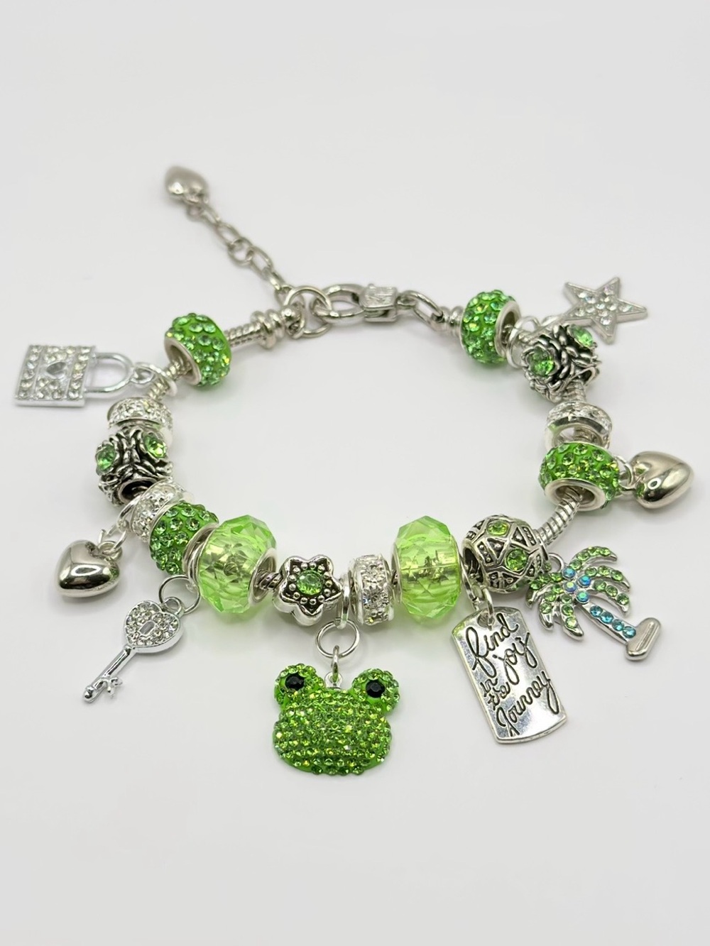 Pandora Style Frog Bracelet